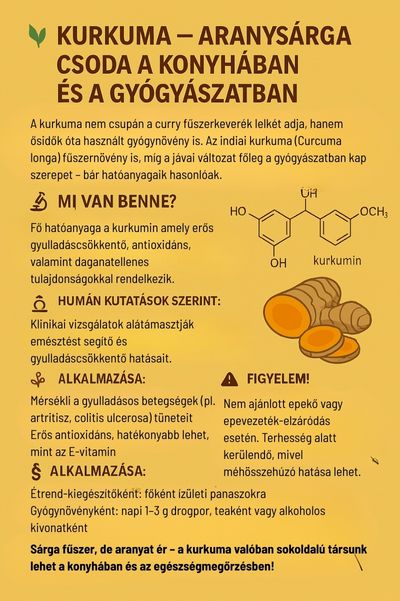 Kurkuma Mérsékli a gyulladásos betegségek (pl. artritisz, colitis ulcerosa) tüneteit

Erős antioxidáns, hatékonyabb lehet, mint az E-vitamin