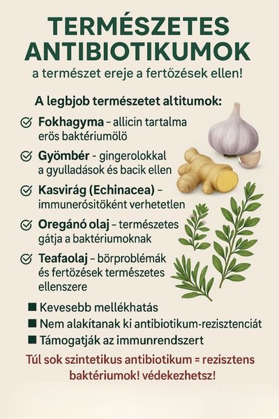 természetes antibiotikumok
